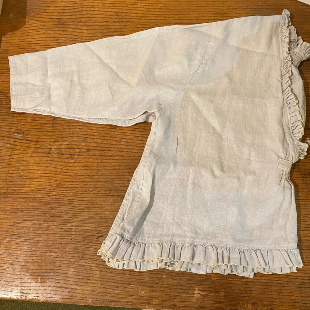 Linen Top, quarter sleeve